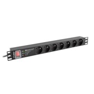 LANBERG Traka za napajanje PDU RACK 19", 1U, 16A, 7X 230V PL, 2m